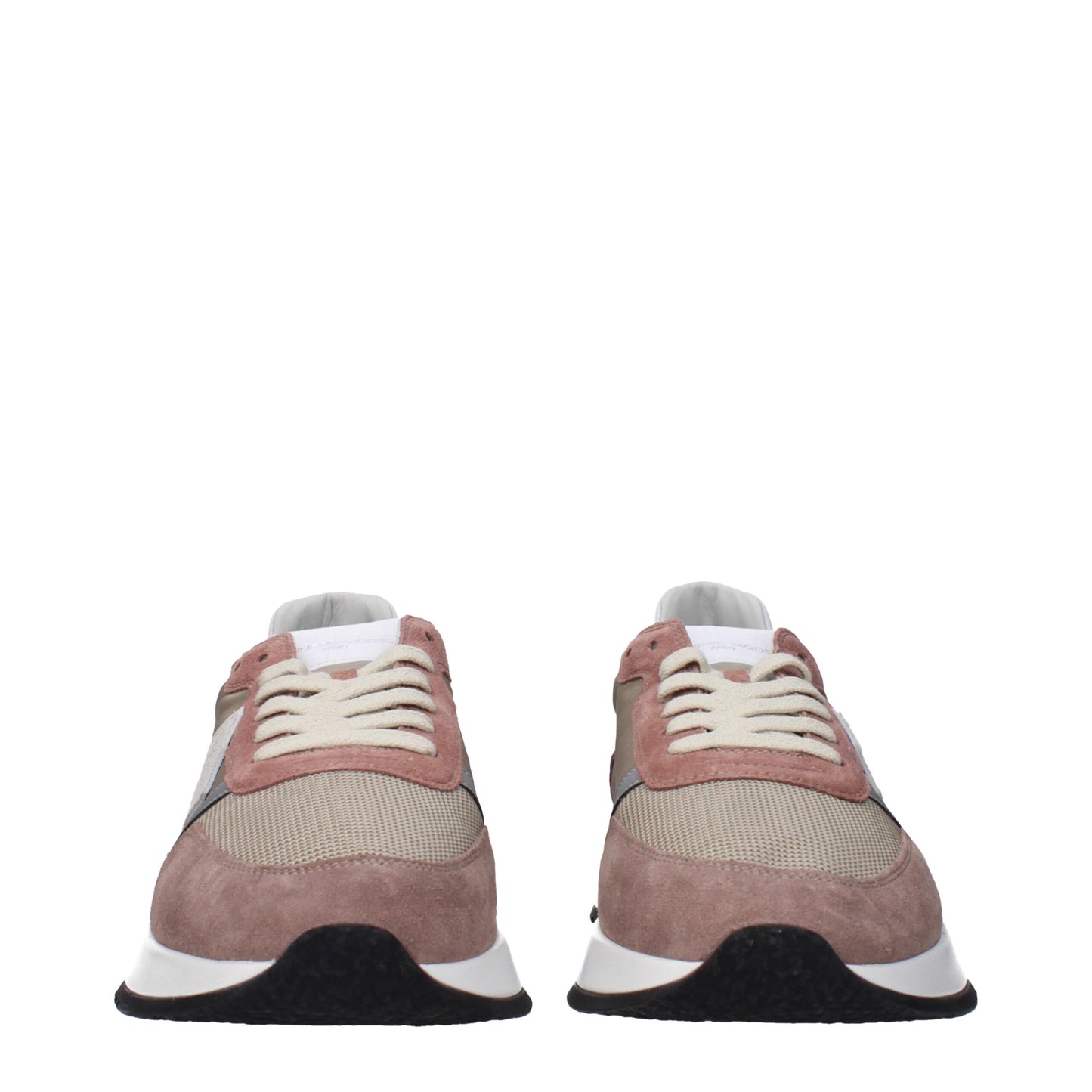 Beige Fabric Low Top Sneakers