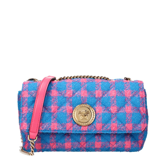 Blue Fabric Crossbody Bags
