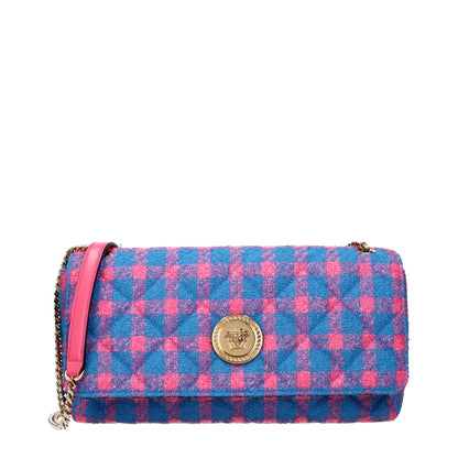 Blue Fabric Crossbody Bags
