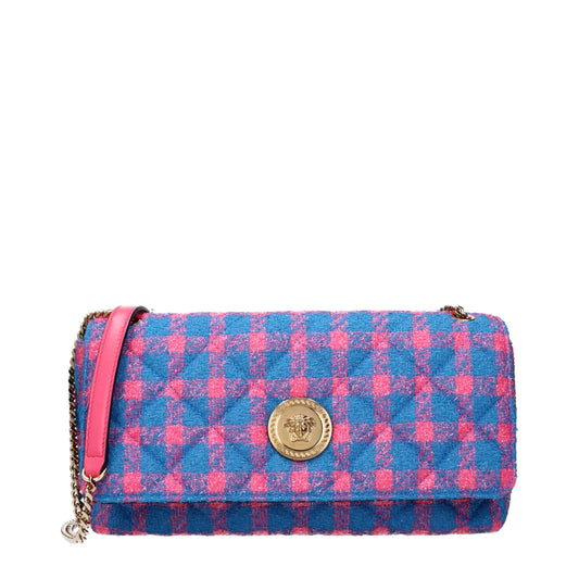 Blue Fabric Crossbody Bags