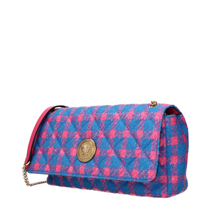 Blue Fabric Crossbody Bags