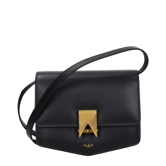 Black Leather Crossbody Bag