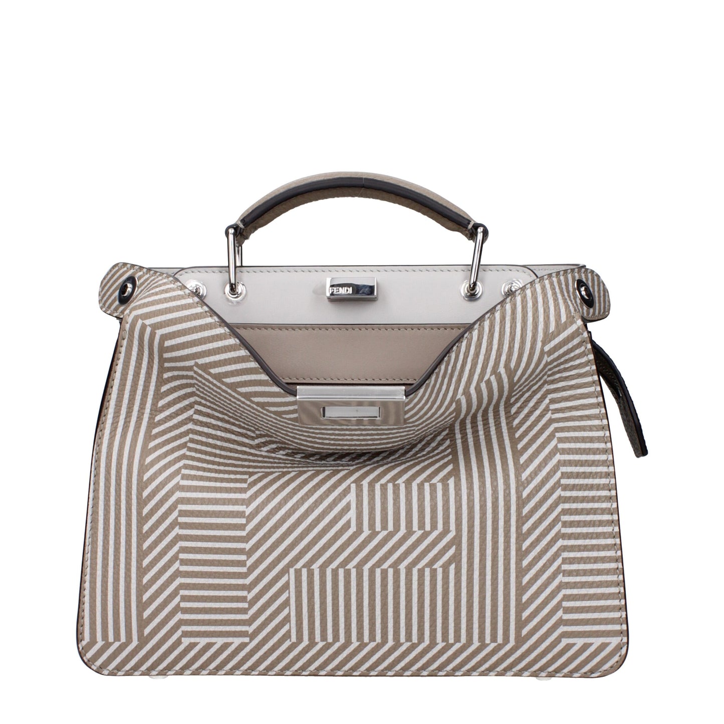 Beige Leather Handbag
