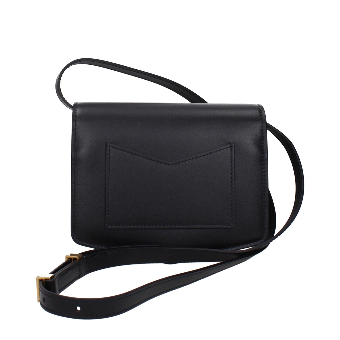 Black Leather Crossbody Bag