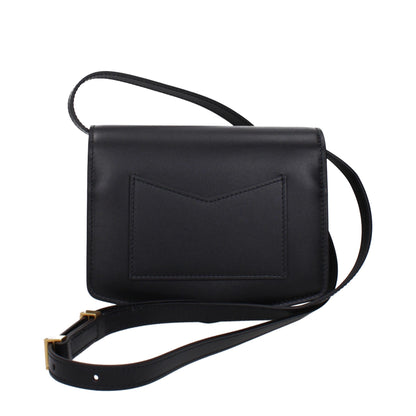 Black Leather Crossbody Bag