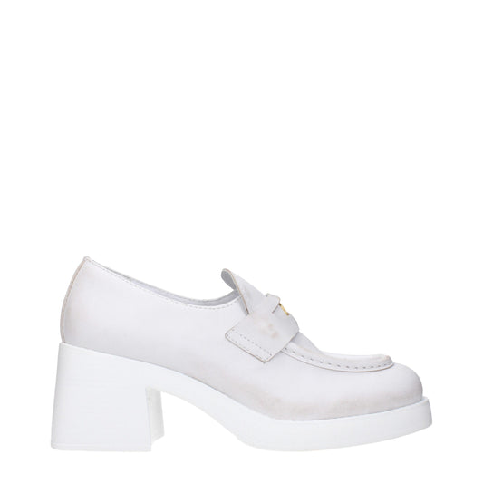 White Leather Broch