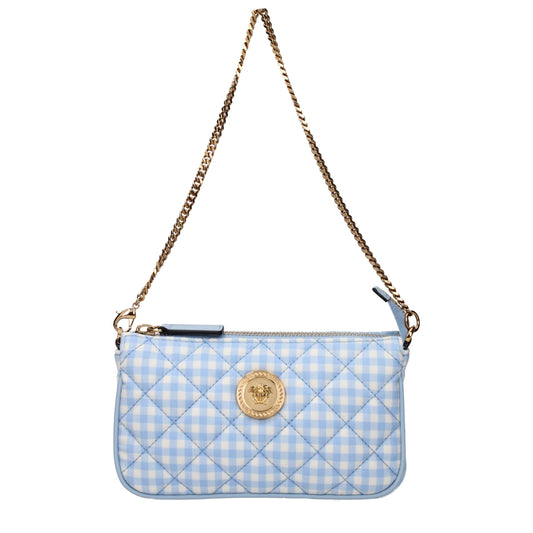 Light Blue Fabric Handbags