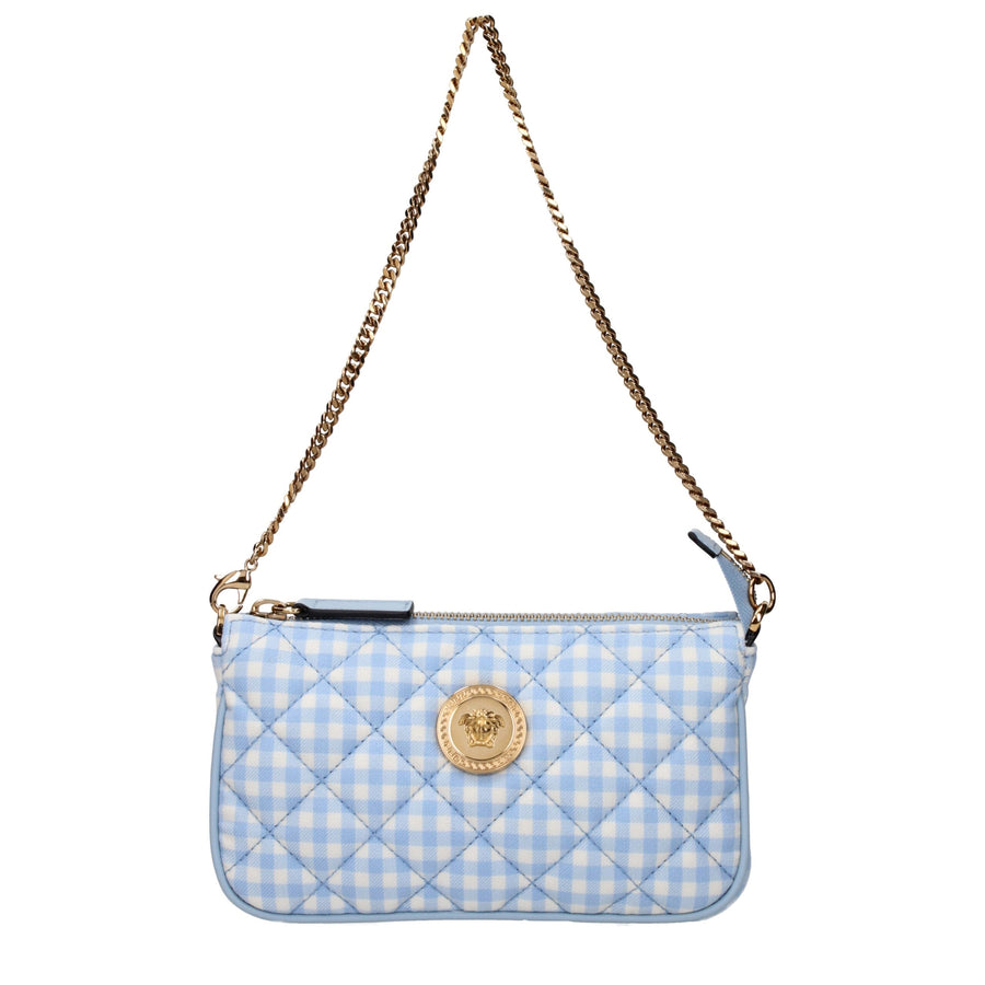 Light Blue Fabric Handbags