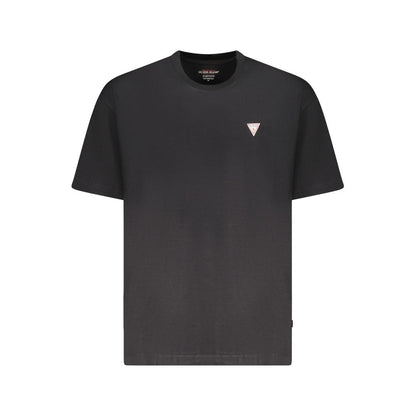 Black Cotton Men T-Shirt