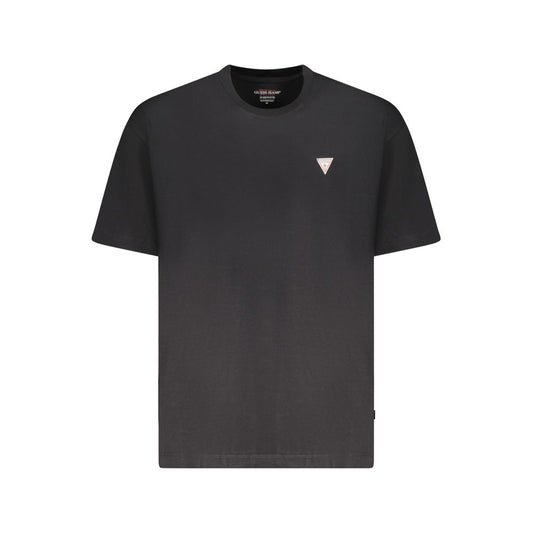 Black Cotton Men T-Shirt