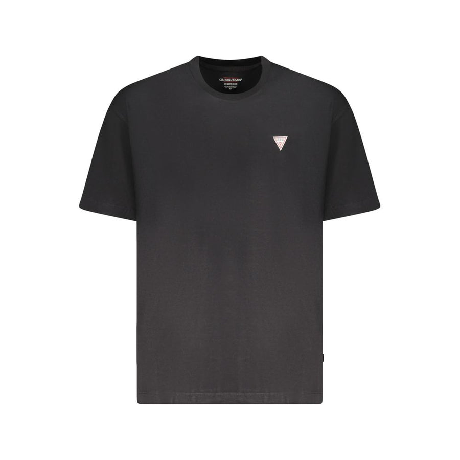 Black Cotton Men T-Shirt