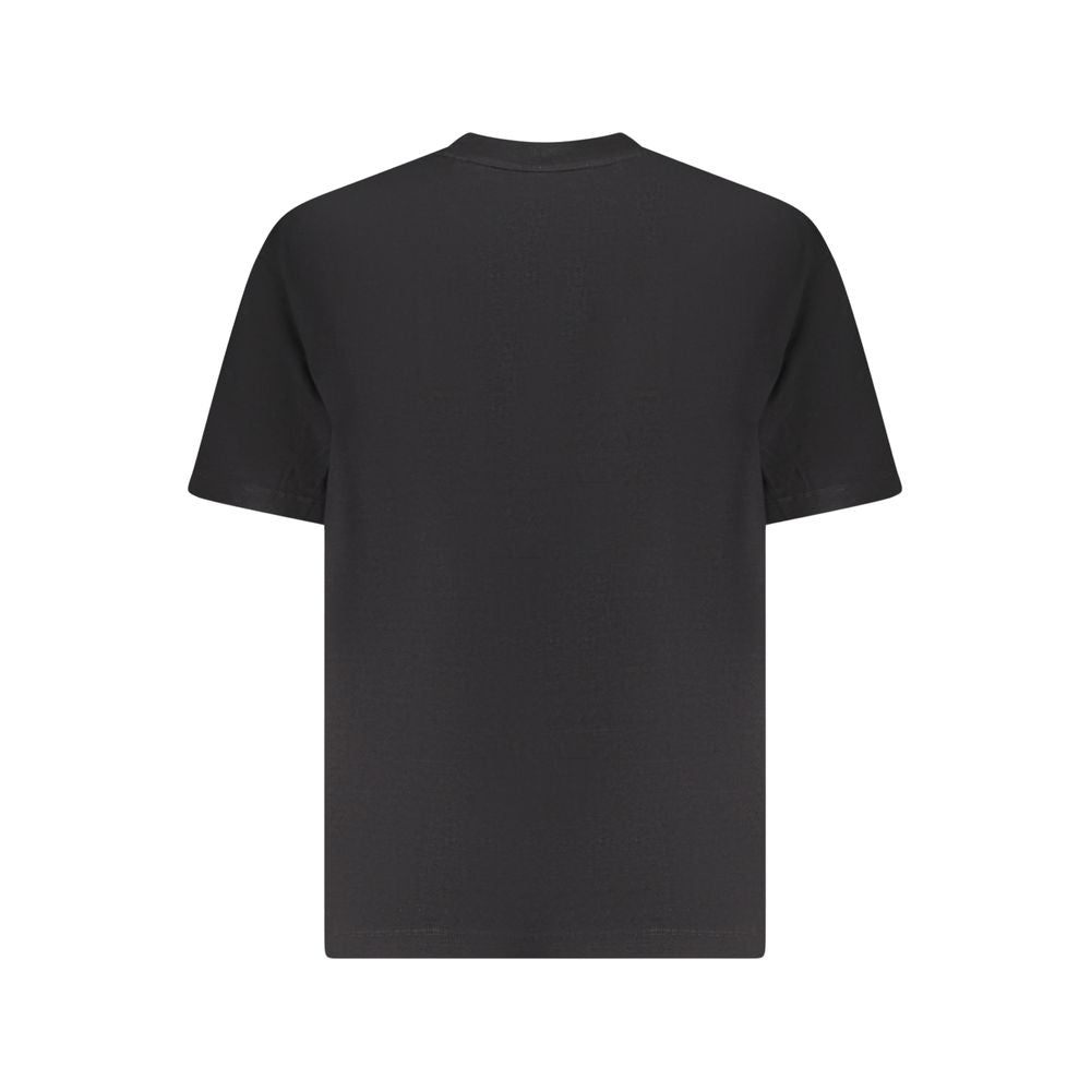 Black Cotton Men T-Shirt