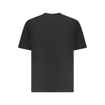 Black Cotton Men T-Shirt