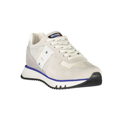 Gray Leather Men Sneaker
