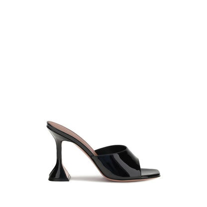 Black Calf Leather Bos Taurus Platform Sandals
