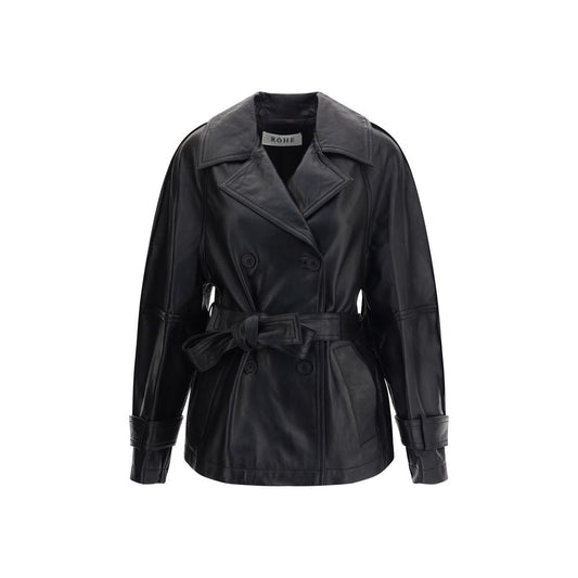 Double-breasted leather Jacket