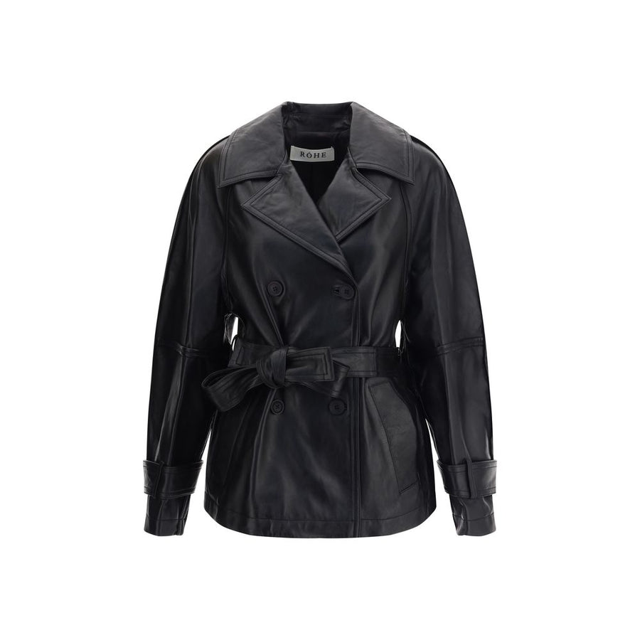Double-breasted leather Jacket