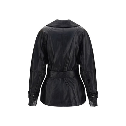 Double-breasted leather Jacket