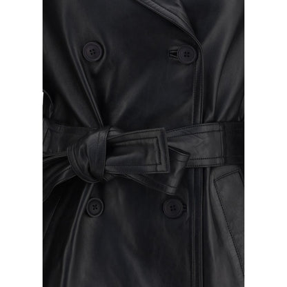Double-breasted leather Jacket