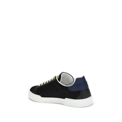 Black Calf Leather Bos Taurus Low Top Sneakers