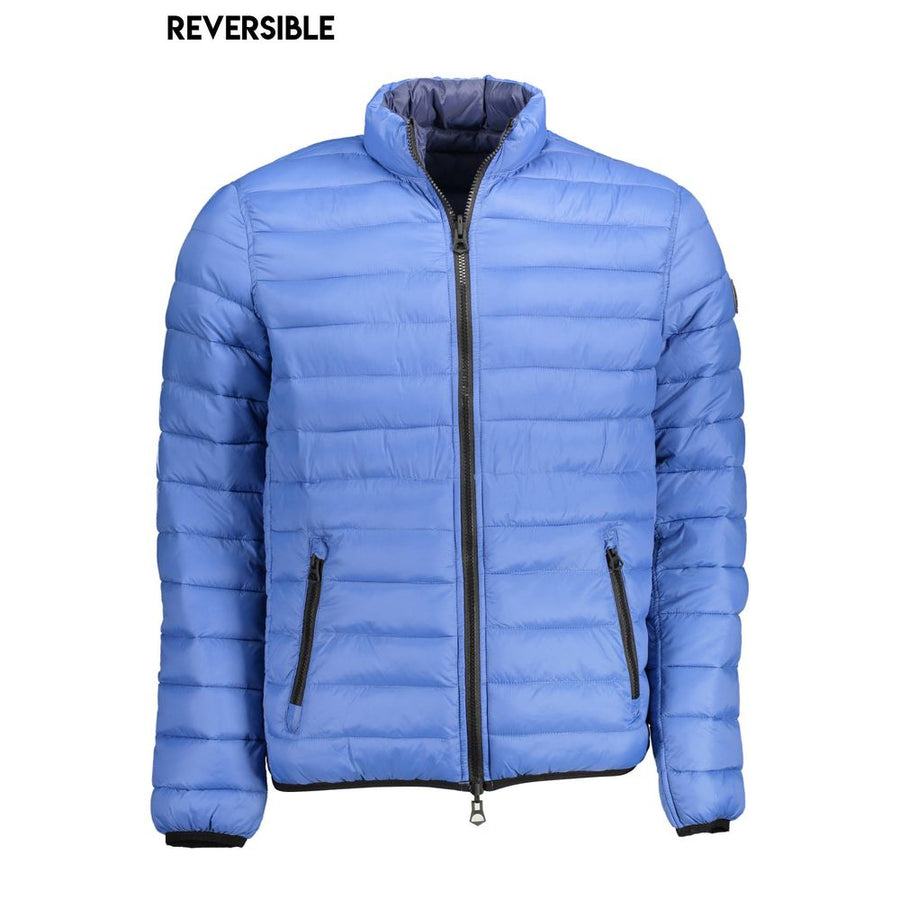 Blue Nylon Jackets & Coat