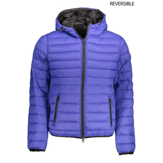 Blue Nylon Jackets & Coat