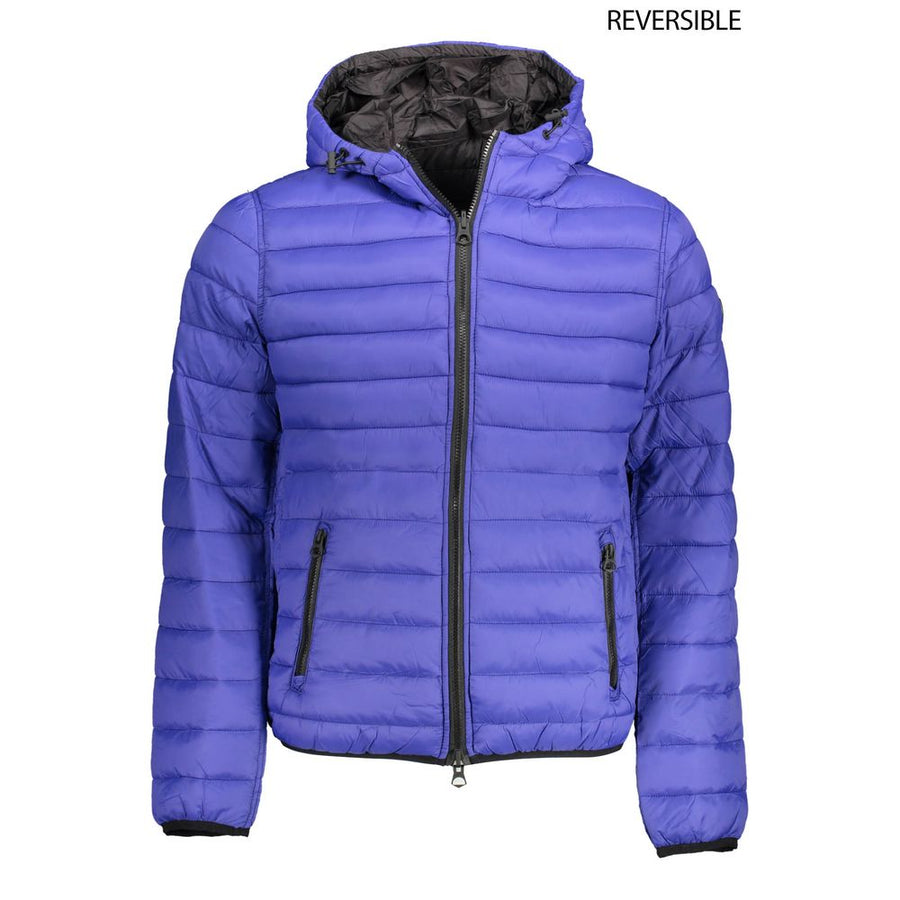 Blue Nylon Jackets & Coat