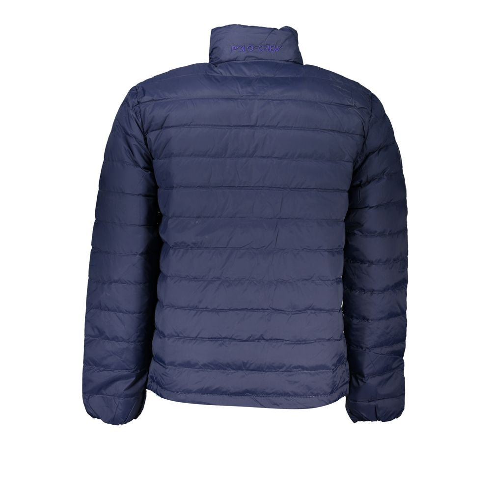 Blue Polyamide Men Jacket