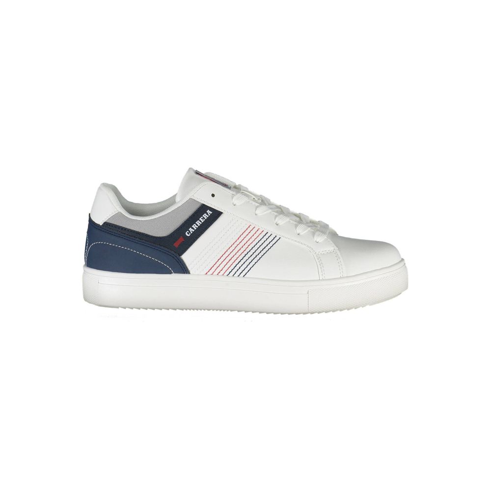 White Polyester Sneaker