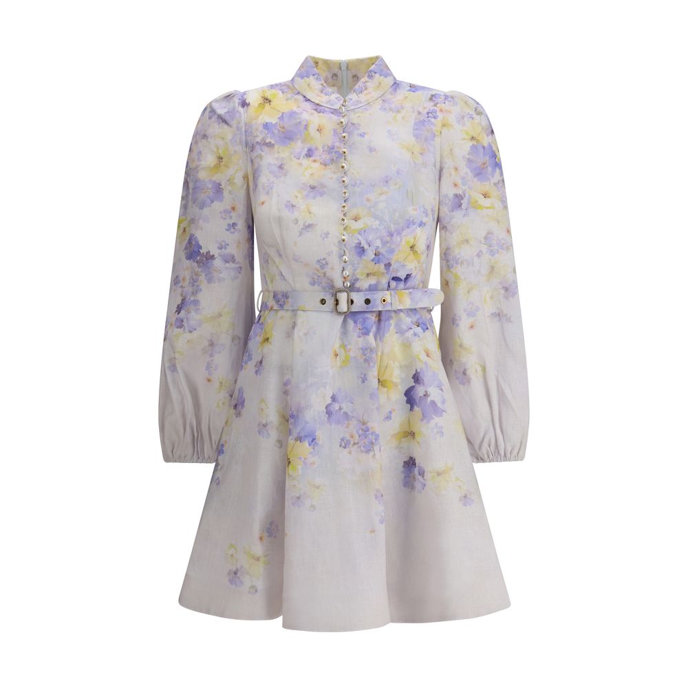 Crush buttoned mini Dress