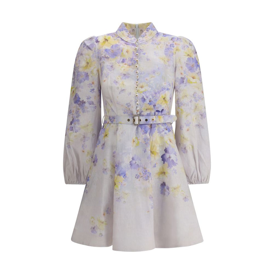 Crush buttoned mini Dress