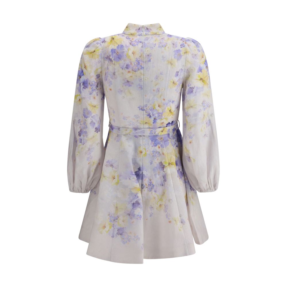 Crush buttoned mini Dress