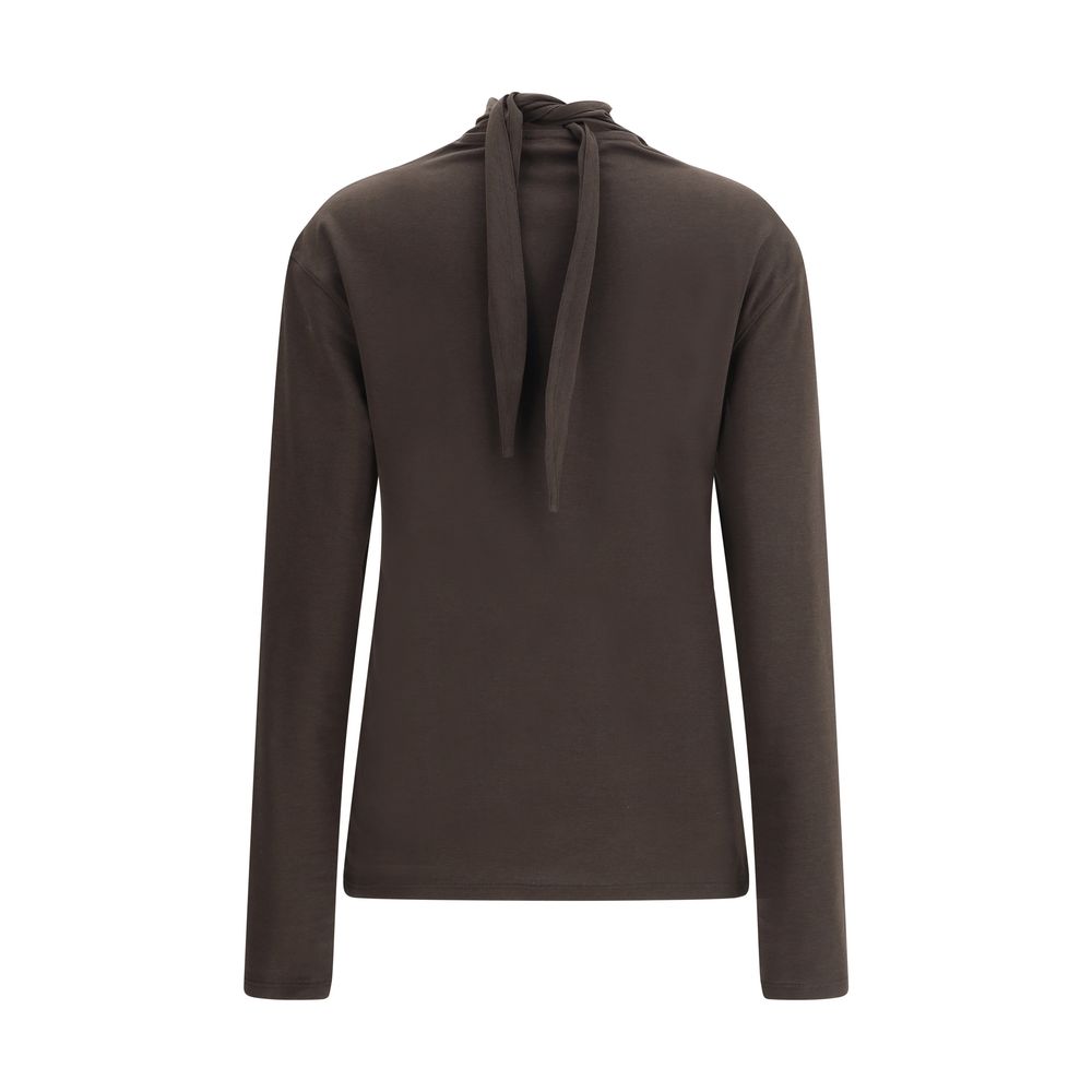 Long sleeve foulard Top