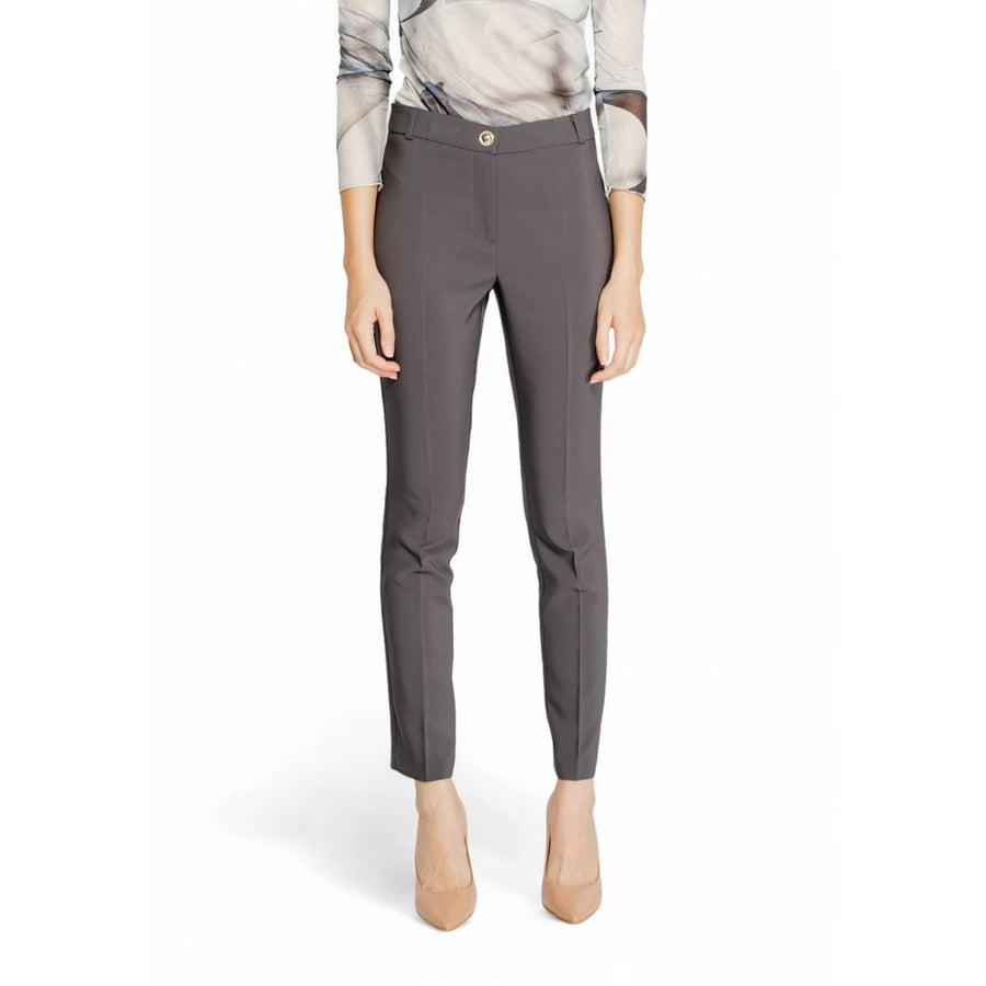 Gray Polyester Pant