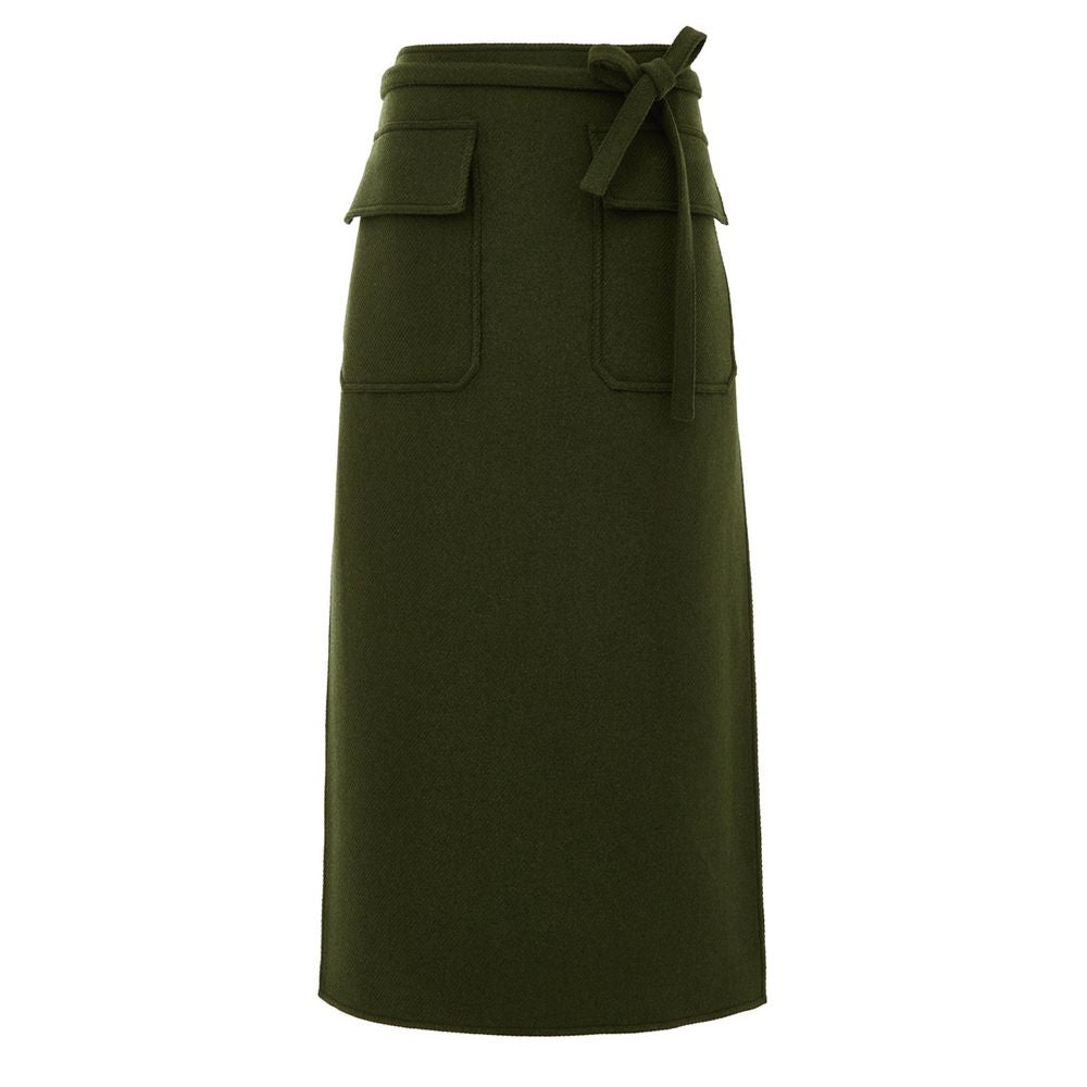 Green Wool Skirt