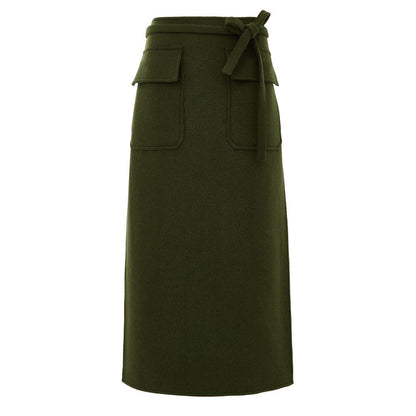 Green Wool Skirt