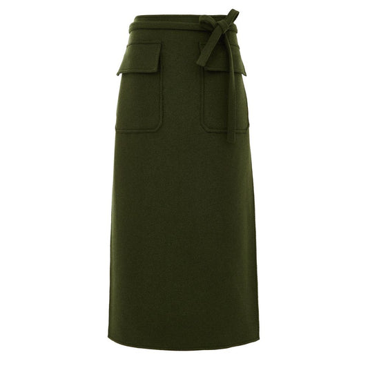 Green Wool Skirt