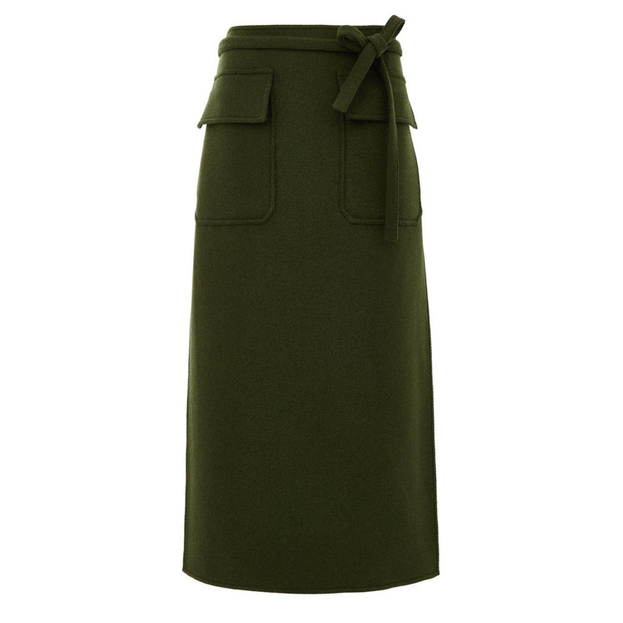Green Wool Skirt
