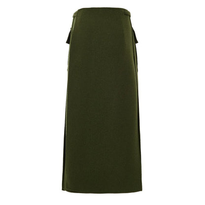 Green Wool Skirt