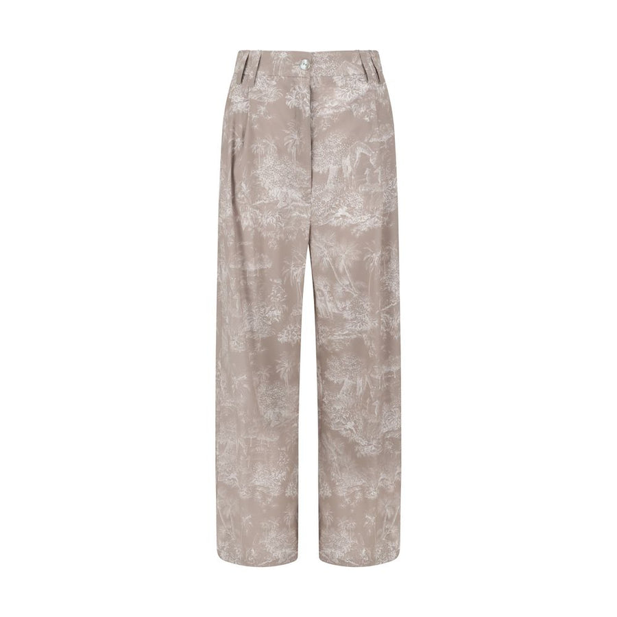 Toile de Jouy pattern Pants