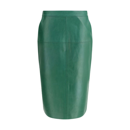 Leather midi Skirt