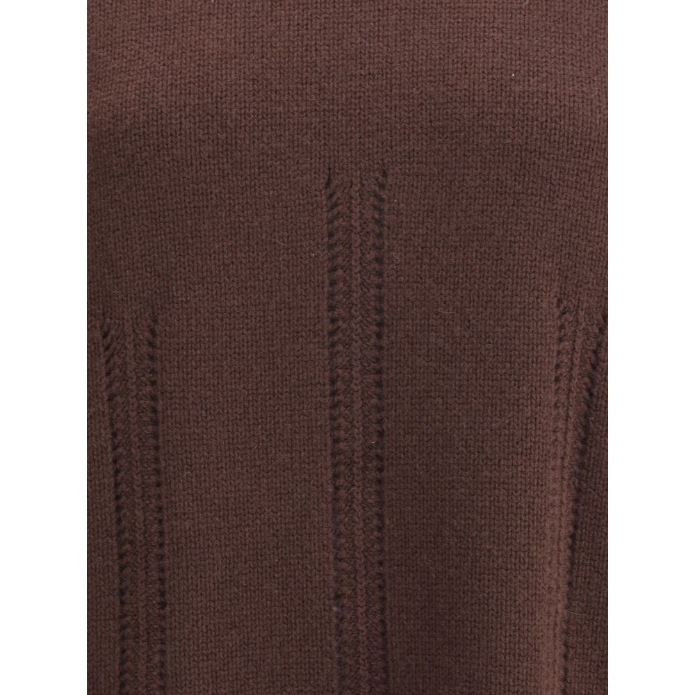 Brown Cashmere Turtleneck