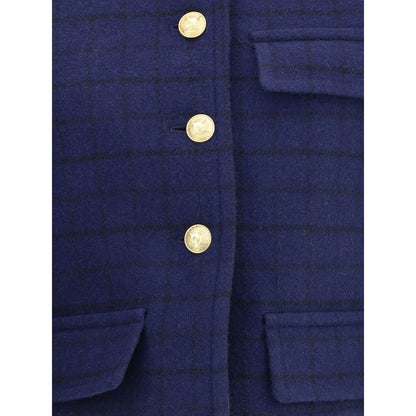 Boxy Jacket in wool plaid