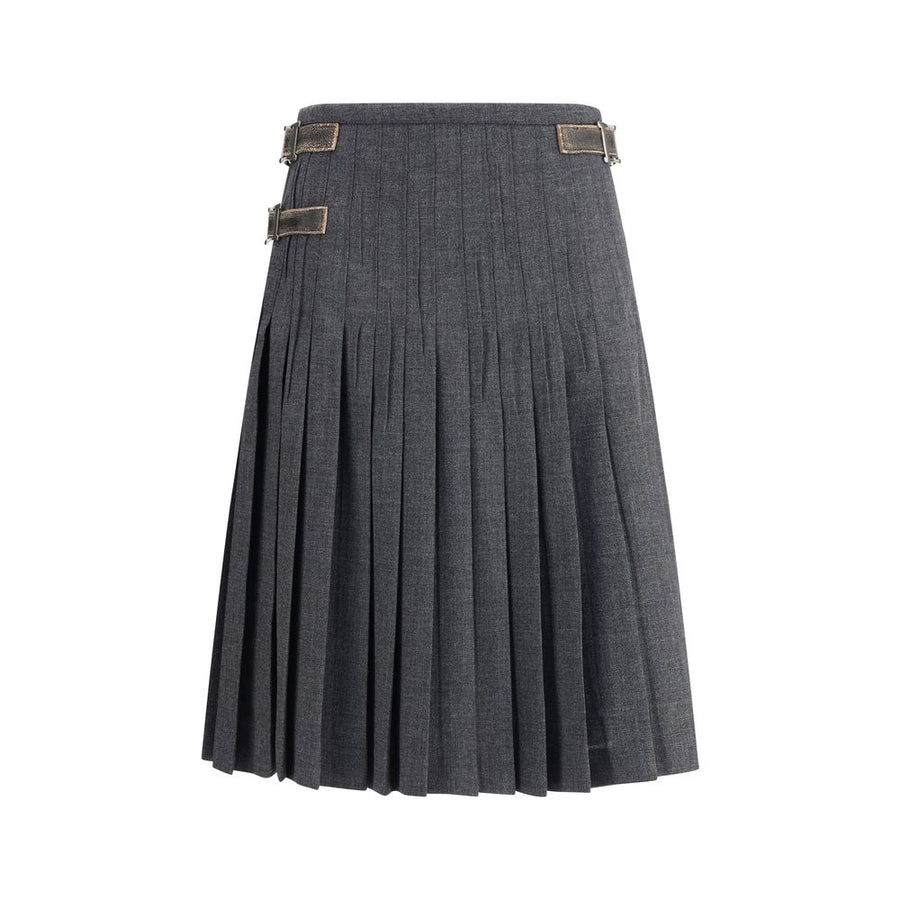 Pleated Skirt in kid mohair