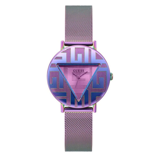 Purple Stainless Steel Watch