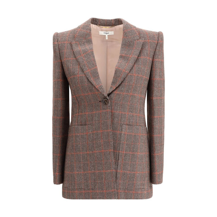 Wool plaid Blazer
