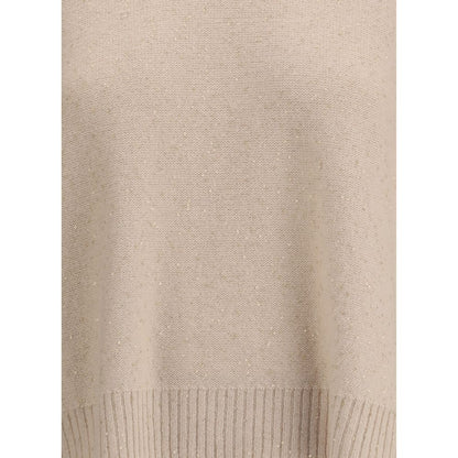 Beige Fleece Wool Sweatshirt