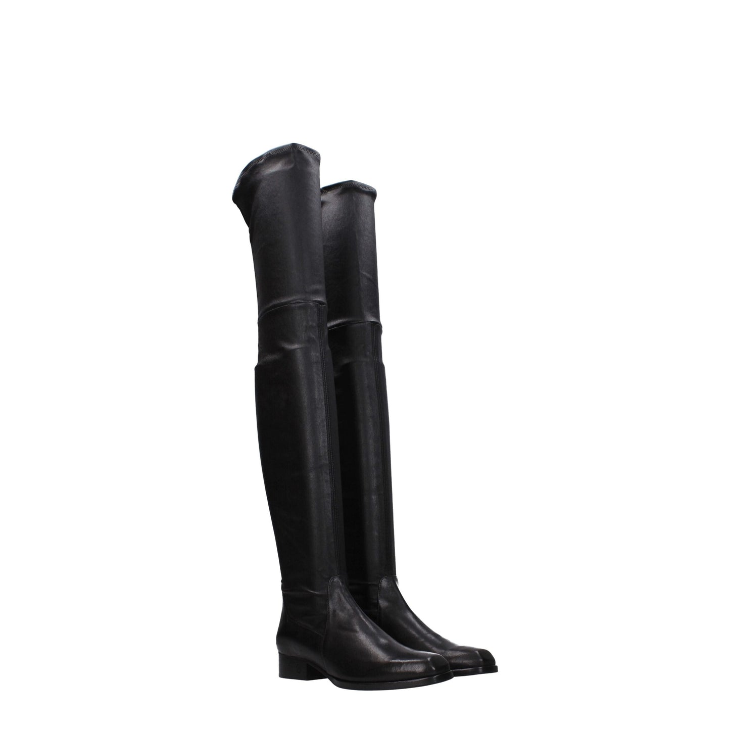 Black Leather Over The Knee