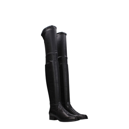 Black Leather Over The Knee