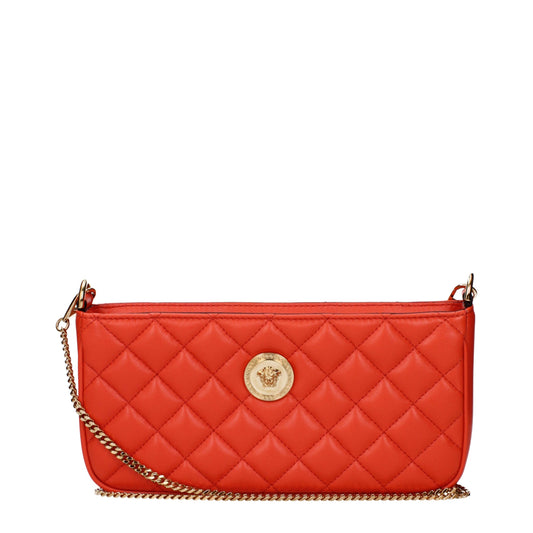 Orange Leather Crossbody Bags